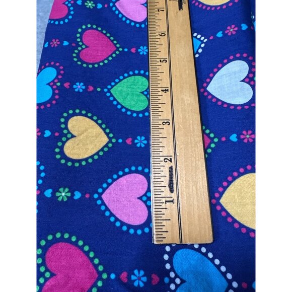 1/2 yard x 42" Colorful Heart Pattern Cotton Fabric Sewing Quilting - Picture 2 of 3